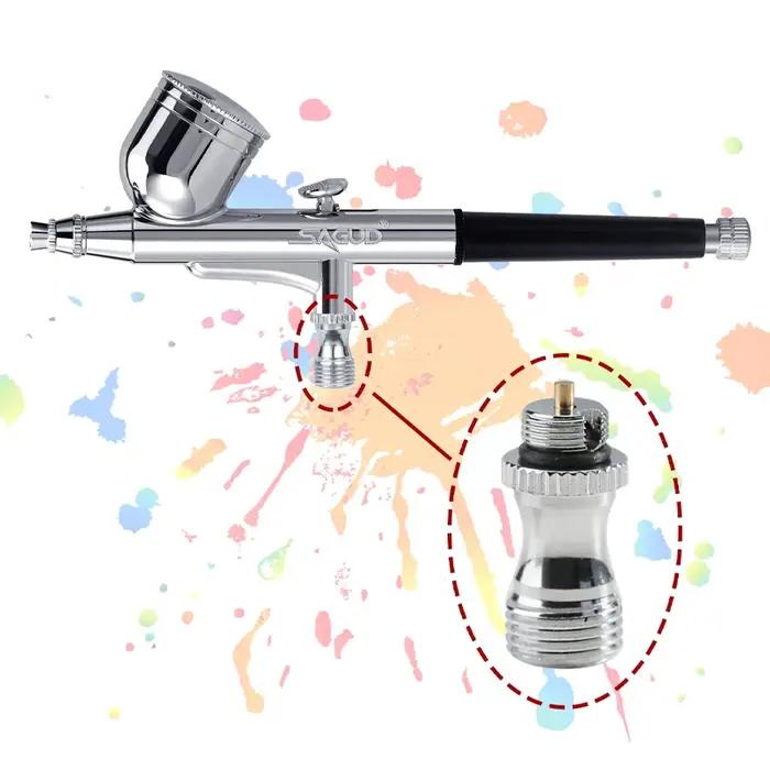 Valve d'air en acier inoxydable pour pièces d'aérographe à Double Action, brosse à Air, accessoires