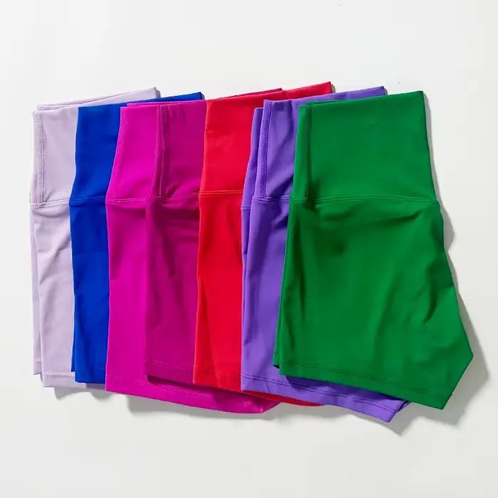 Short de sport femme taille haute - Yoga course motard élasticité levage fesses coupe cintrée