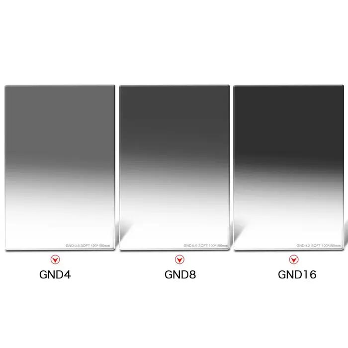 Marcheway 150x100mm verre optique doux gradué Filtro étanche ND filtre GND4 GND8 GND16 caméra filtre
