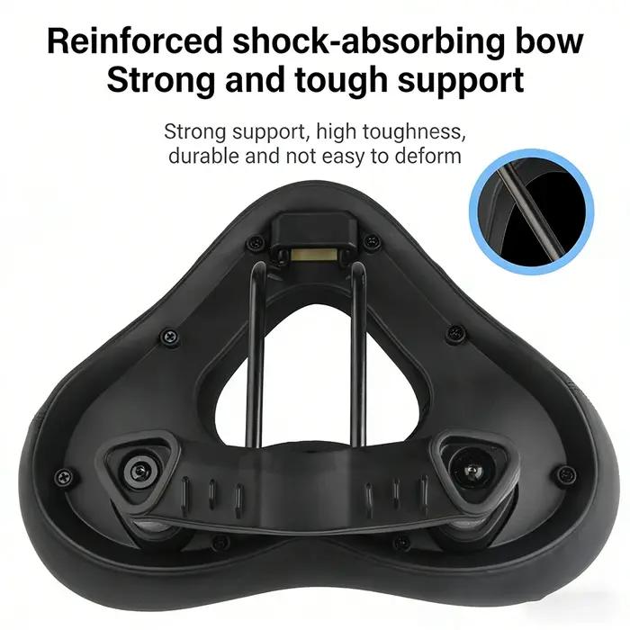 Selle de vélo élastique haute absorption pour vélos de montagne et de route confortables et respirants pour homme et femme