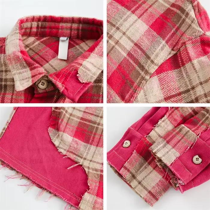 Chemise rayée rose élégante de luxe pour femmes, chemisiers à la mode, vêtements populaires coréens,
