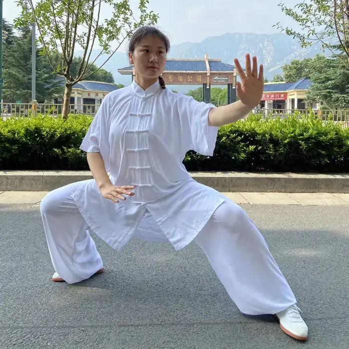 USHINE-Uniforme de chapelle Tai professionnel en coton, vêtements Wu Shu Kung Fu de haute qualité, a