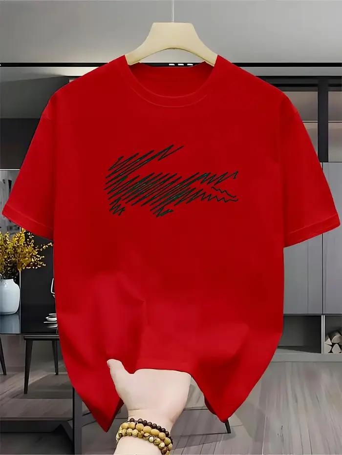 T-shirt imprimé de marque de luxe 2026 pour homme et femme, col rond, en coton, vêtements décontractés, hip-hop, manches courtes, tee-shirt unisexe