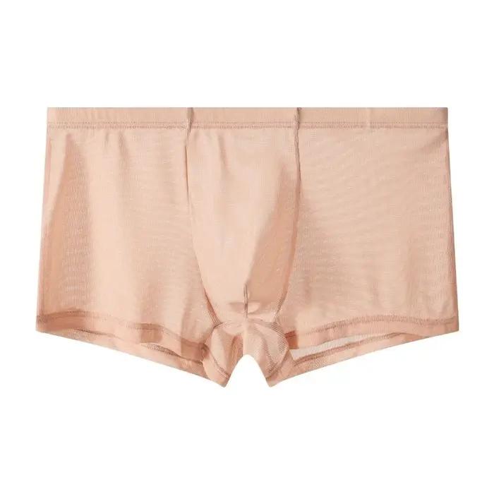 Sous-vêtements de mode pour hommes, caleçons boxer, maille transparente, shorts en maille fine, boxers respirants, séchage rapide, sous-vêtements pour hommes au quotidien