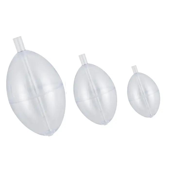 5 pièces pêche clair flotteur bouée Slip Bobber greve indicateur PVC plastique ovale flotteur Slip f