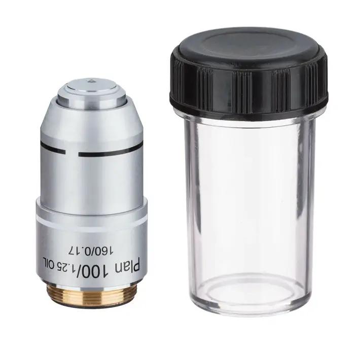 Objectif de Microscope PLAN DIN 4X 10X 20X 40X 60X 100X, filetage RMS
