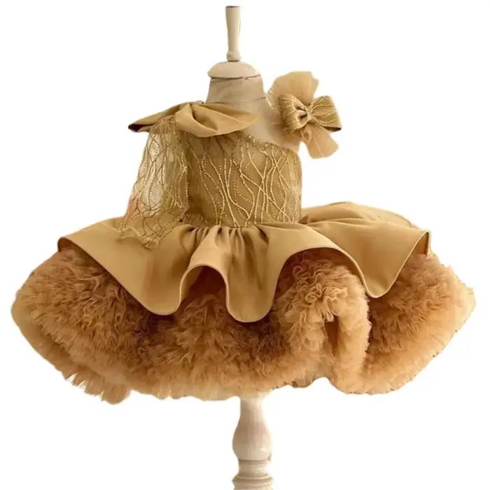Robe de princesse moelleuse pour enfants, robe de luxe pour fille, initié unique, nouveau, éducatif