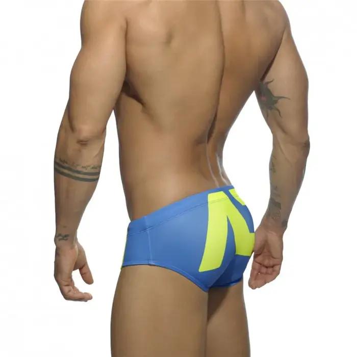 Short de plage sexy pour hommes, slip de bain à faible attente, boxer de surf, culotte de surf, mail