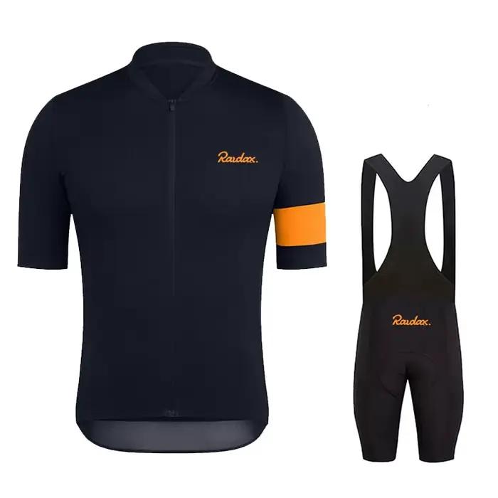 Raudax hommes à manches courtes cyclisme maillot ensembles Ropa Ciclismo Hombre été cyclisme vêtemen