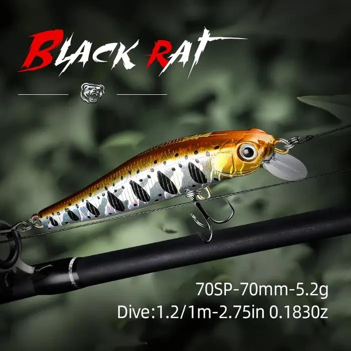 BEARKING modèle chaud 70mm 5.2g qualité professionnelle magent poids leurres de pêche méné manivelle