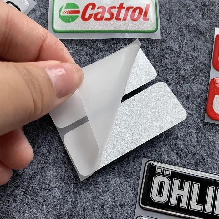 Autocollants de colle pour tuyau d'échappement de moto, 2 pièces, décoration réfléchissante pour AR