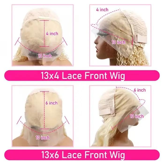 Perruque Lace Front Wig brésilienne naturelle, cheveux blonds, 13x4, 13x6, pre-plucked, transparent