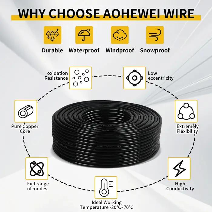 AOHEWEI 5M 5/7 Core outil câble remorque prise connecteur veste noire fil de cuivre Audio 12V pour c
