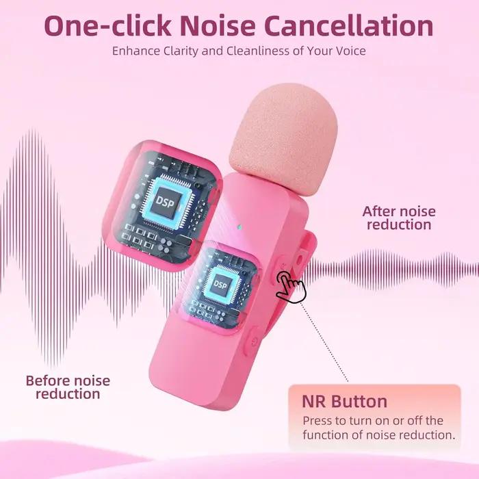 BOYA BOYA BY-V2-P Microphone Lavalier sans fil Portable enregistrement Audio vidéo Mini micro pour i