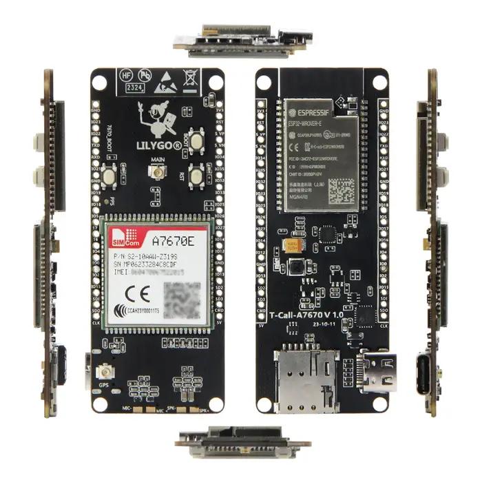 LILYGO® T-Call A7670 4G 2G ESP32 Carte de développement A7670E persévérance 101Réseau cellulaire ESP