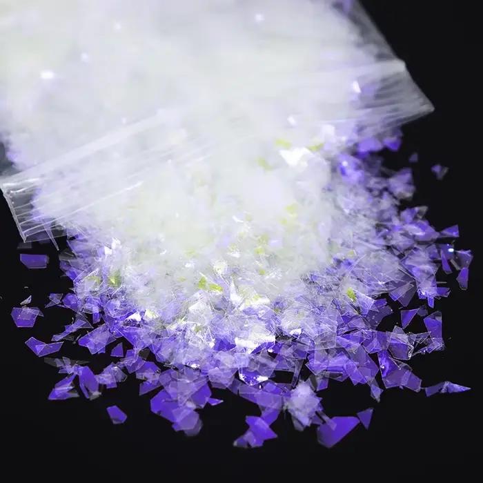 Flocons d'ongles effet sirène 10g, paillettes holographiques pour Nail Art, paillettes scintillantes