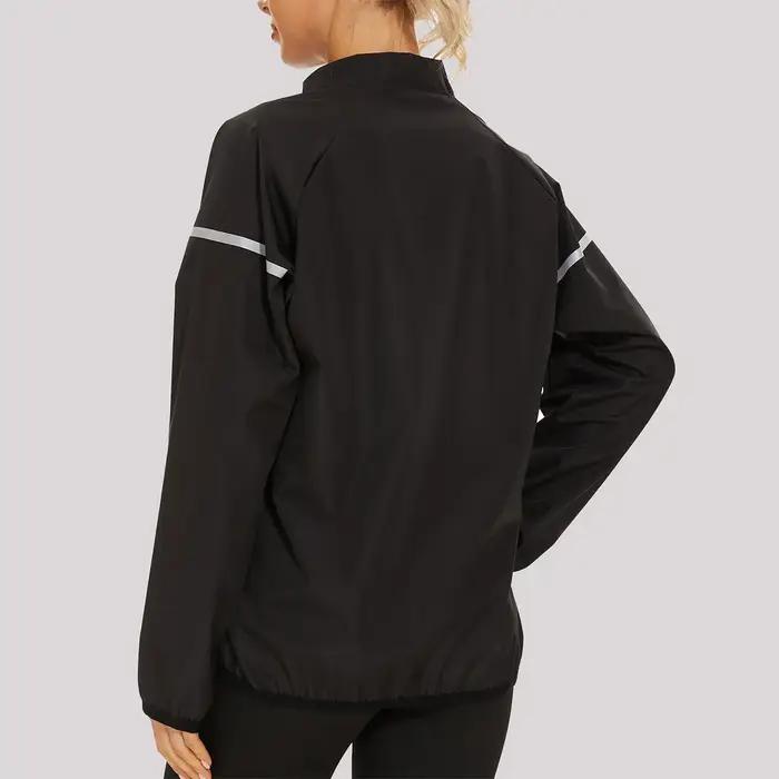 Combinaison de sauna pour femmes, veste à manches longues, corset d'exercice, haut à fermeture éclai