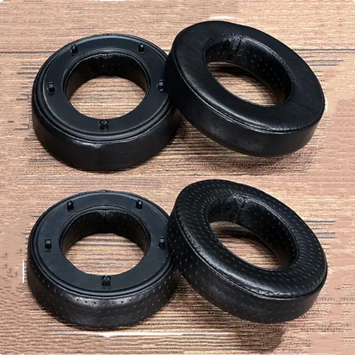 Oreillettes perforées en cuir de mouton pour écouteurs, remplacement en peau d'agneau, Focal CLEAR M