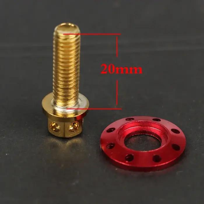 Vis de garde-boue modifiée pour moto, voiture électrique, fourche plate, acier inoxydable, couleur,