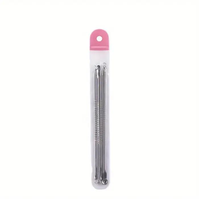 Kit d'extraction d'imperfections de boutons et d'acné, points noirs, aiguilles en acier inoxydable,