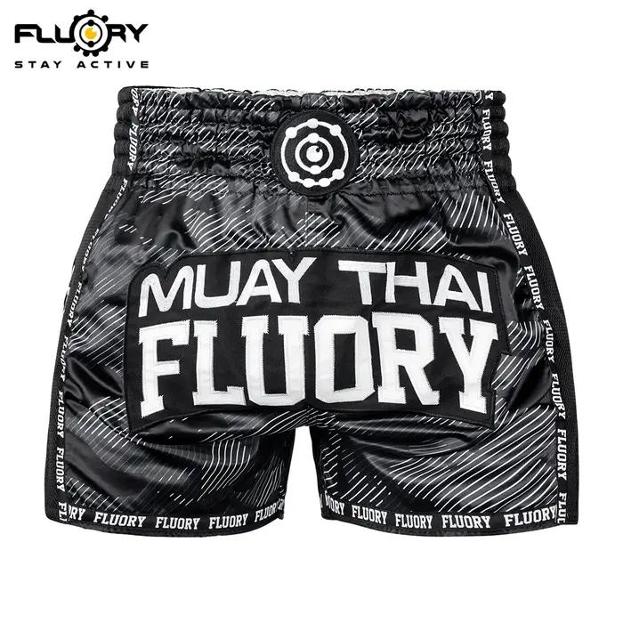 FLUORY MMA combat Muay Thai Shorts Boxer entraînement sport haute qualité Kick Boxing Fitness pantal