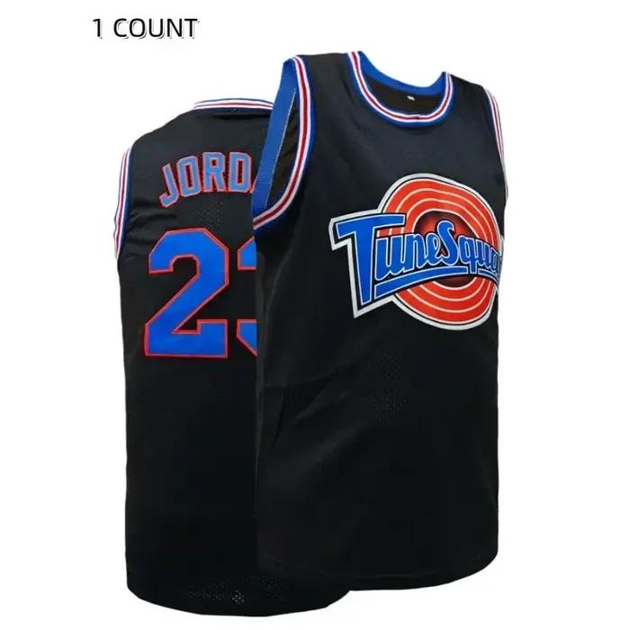 Maillot de basket-ball brodé rétro pour hommes, coupe ample, respirant, gilet de sport, débardeur po
