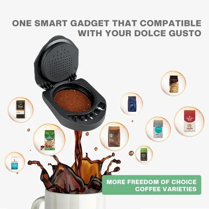 Adaptateur de café réutilisable pour Machine à café Dolce Gusto PICCOLO XS/Genio S, recharge de dose