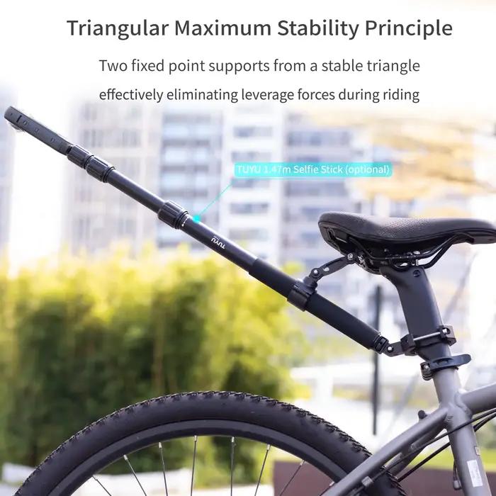 Camsteer – siège post-poste de vélo Premium, support de vue pour 3ème personne, pour GoPro Max2 Hero