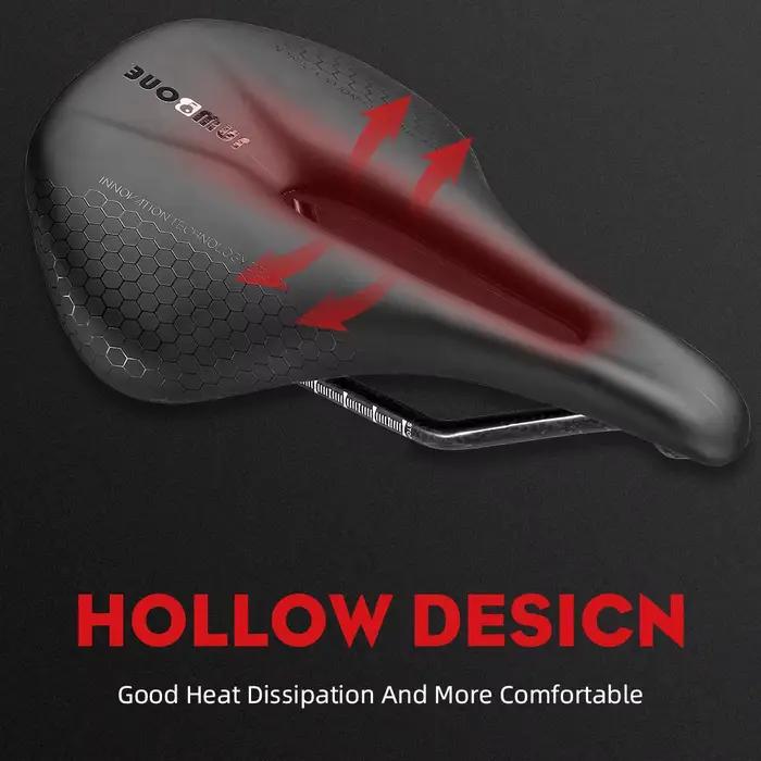 JAWBONE-Selle de vélo en cuir ultralégère, 7x9mm, entièrement en carbone, design creux R64, coussin
