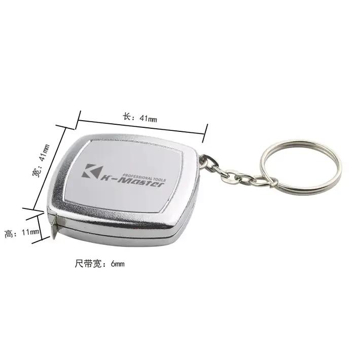 2 mètres petit ruban à mesurer porte-clés petit ruban à mesurer en acier Mini poche Portable Compact