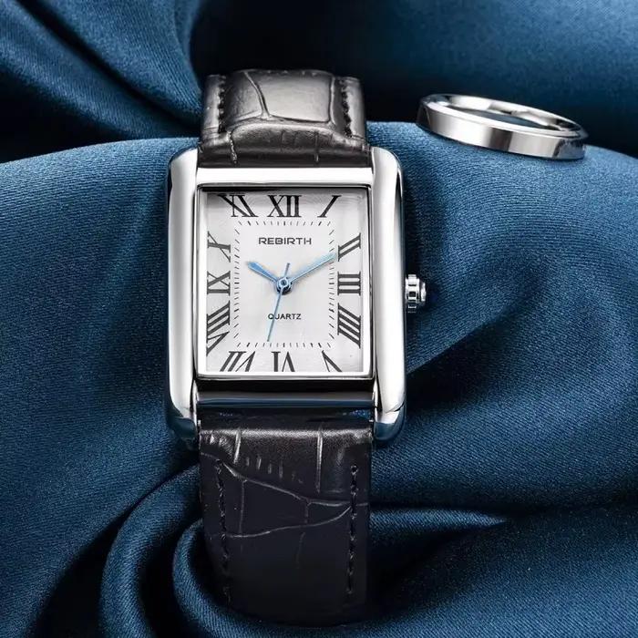 Rebirth 002 – montre-bracelet analogique pour femmes d'affaires, Mini Design léger, cadran rectangul