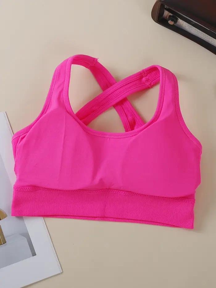 1 pièce - Soutien-gorge de sport pour femme pour un dos magnifique - Design dos croisé - S'adapte au