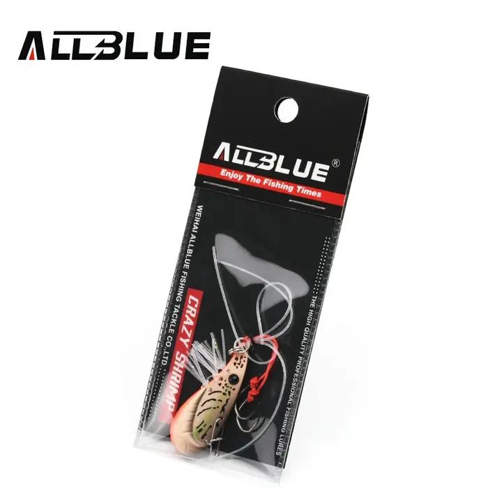 ALLBLUE Crazy Shrimp 7g 14g Leurre de pêche VIB métallique coulant type cuillère pour achigan, avec