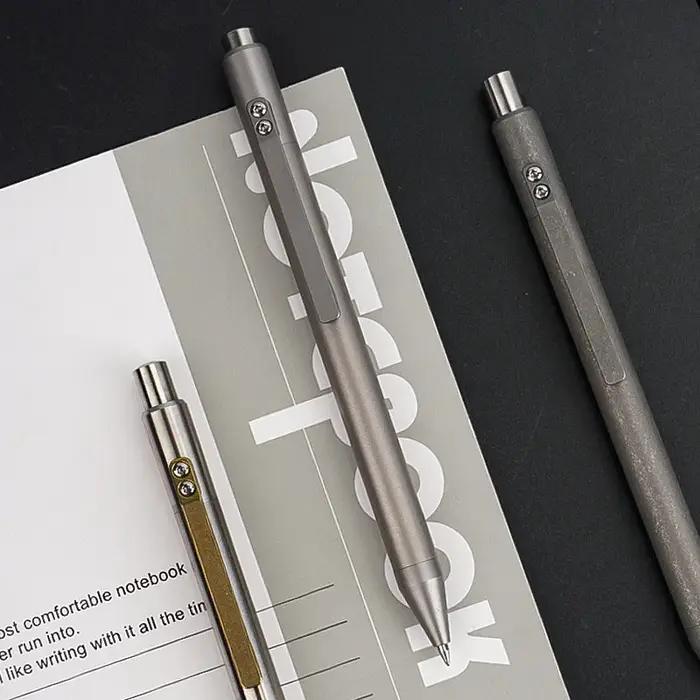 EDC – stylo en alliage de titane, avec écriture professionnelle, multifonctionnel, Portable, pour l'