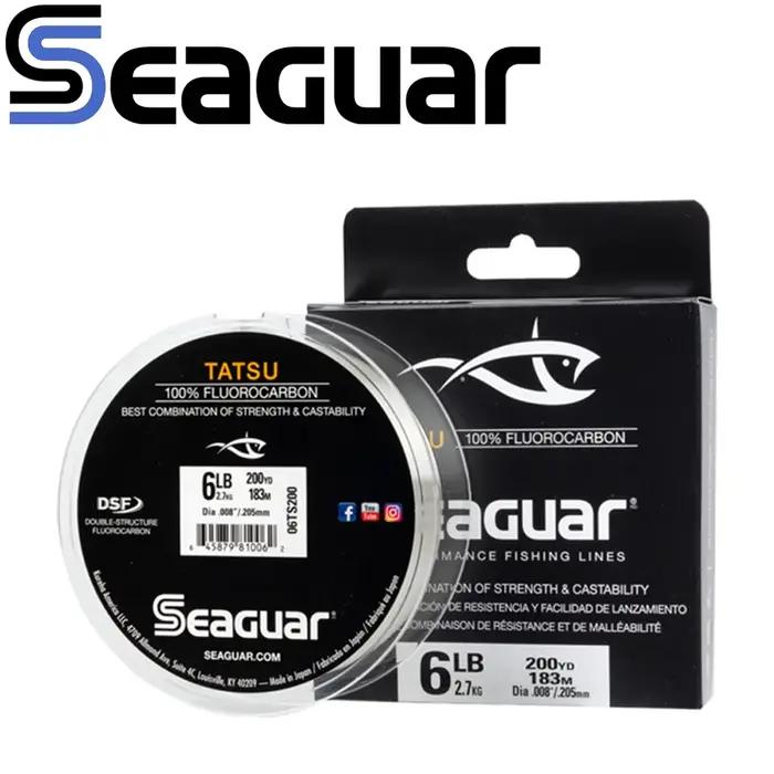 SEAGUAR TATSU-Ligne de pêche originale 100% fluorocarbone DSF, de niveau compétitif, de 4 à 25lb, 20