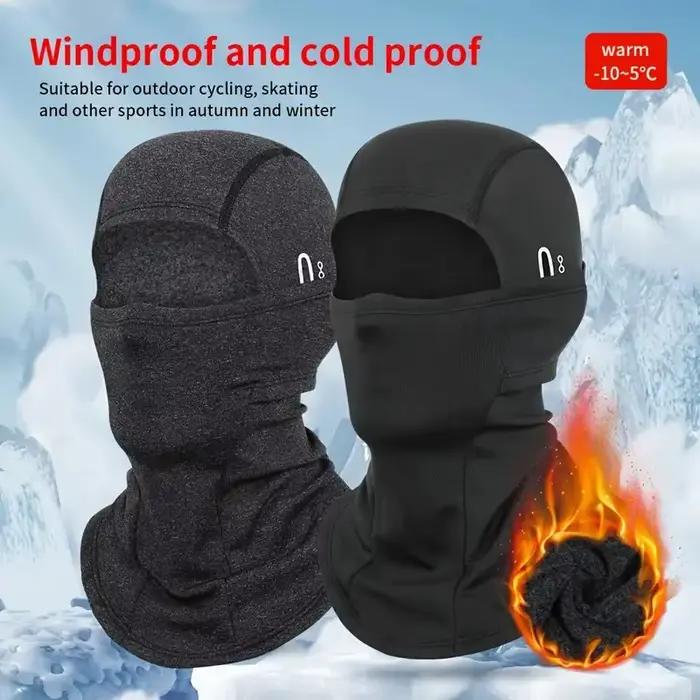 Cagoule thermique d'hiver pour cyclisme, masque complet chaud pour Sports de plein air, moto, Ski, p