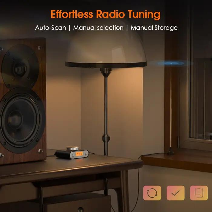 Douk Audio-Mini Radio FM Transistor Universel, Recherche Manuelle ou existent avec Écran d'Affichage