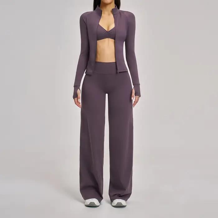 Ensemble de vêtements de sport pour la gym, 2/3 pièces, ensemble de yoga pour femmes, tenue de sport