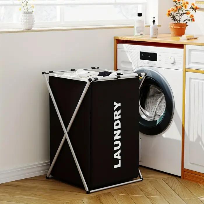 Grand panier à linge 3 Sections, panier à linge divisé, poubelle de lavage pliable, sac de rangement