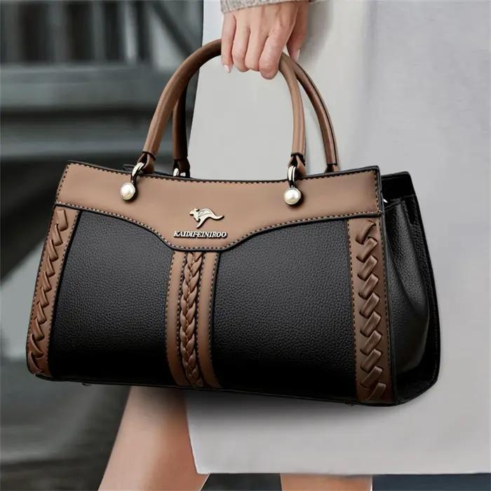 Sac à main multicouche de luxe pour femmes, sacoche tendance de bonne qualité en cuir souple, sac à