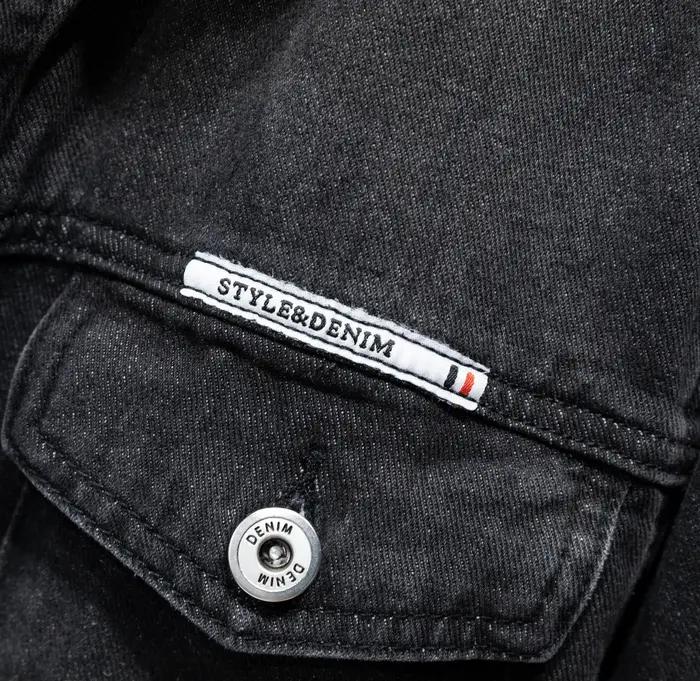 Veste en denim non extensible pour hommes, style américain, vintage, classique, polyvalente, grande