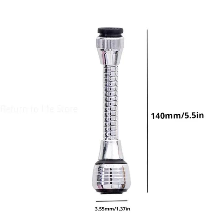 Robinet de cuisine en acier inoxydable, économie d'eau, buse haute pression, adaptateur de robinet,