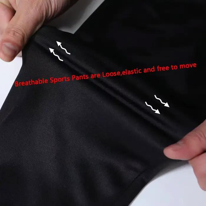 Pantalon de sport avec poches zippées pour homme, leggings de course, de football, d'entraînement, d