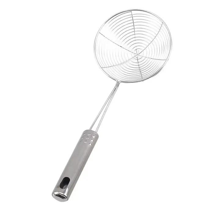 Écumoire naren acier inoxydable, filtre à maille, marmite à huile, ustensiles de cuisine, passoire f