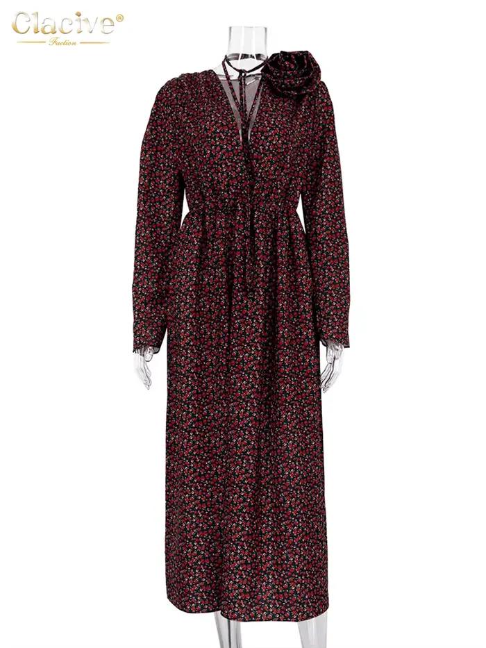 ClacMarkets-Robe mi-longue sexy à col en V profond pour femmes, robes de soirée fendues taille haute