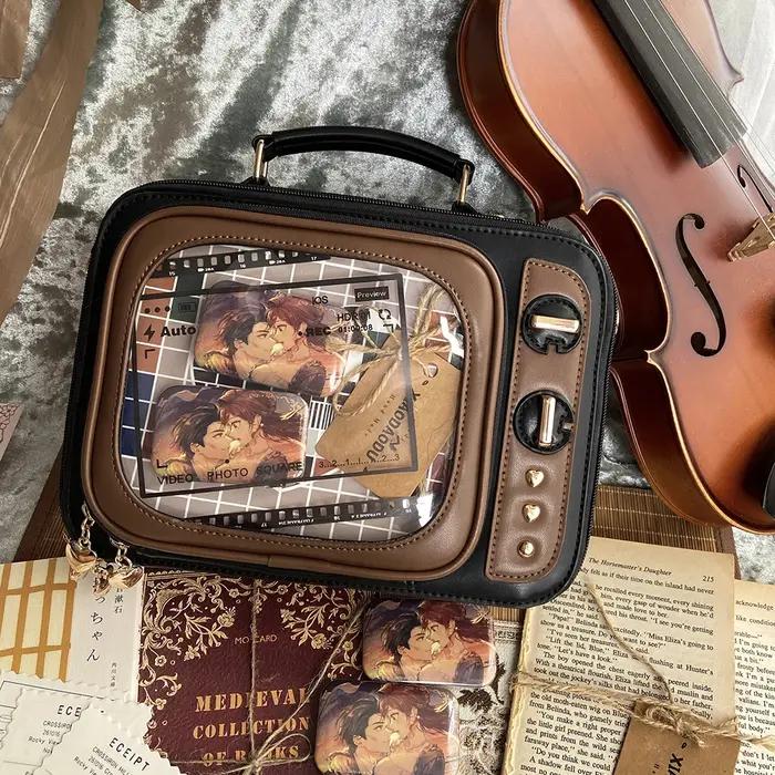 Nouveauté Tv forme Ita sac rétro télévision femmes sac à bandoulière Design Ita sac à dos avec Inser