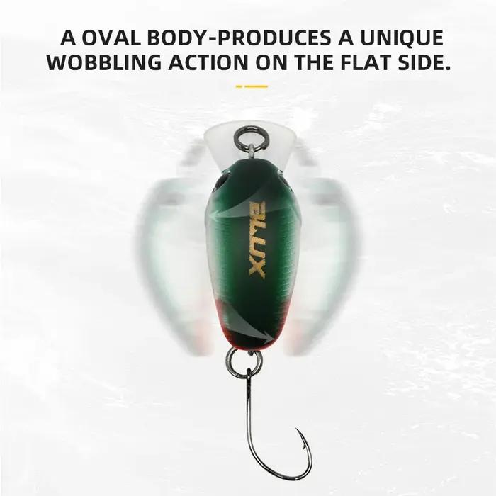BLUX JUMP 1.9g 25mm Mini manivelle Wobbler truite leurre de pêche eau douce vairon manivelle artific