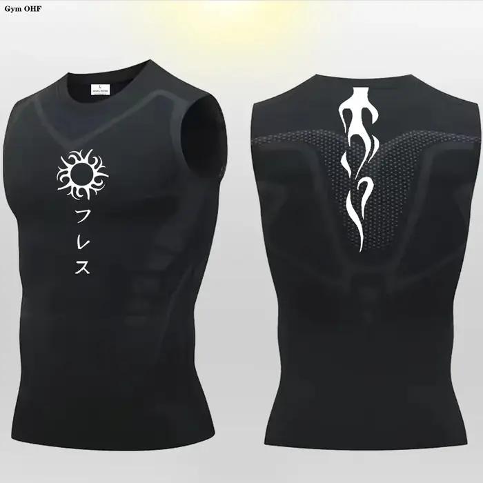 Y2K – gilet de course pour hommes, débardeur de Compression, vêtements de Fitness musculaire, chemis