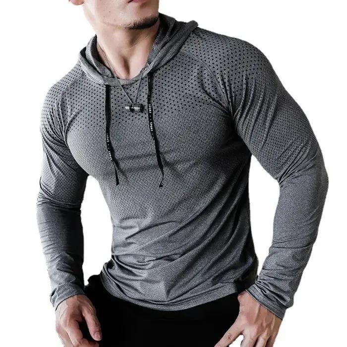 Hommes Fitness Survêtement Sport Sweat À Capuche Gym Jogging Extérieure À Capuche D'entraînement Che