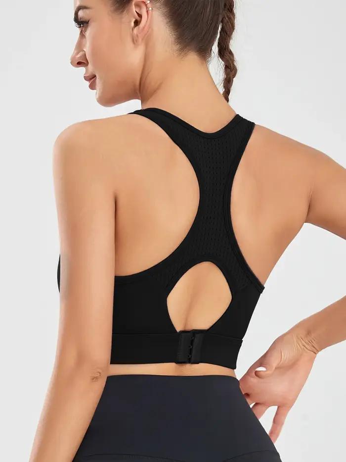 Soutien-gorge sport sans fil femmes course respirant résistant chocs yoga haute résistance